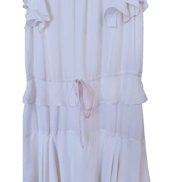 LoveShackFancy Ivory Ruffle Maxi Dress Small Soft Cottagecore Coquette Bridal - Picture 5 of 10